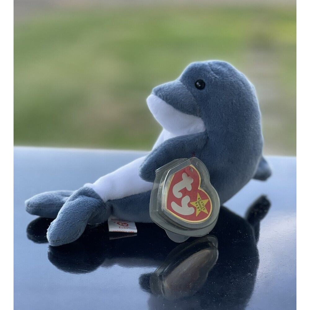 Ty Beanie Baby Echo the Dolphin Plush Vintage 1996